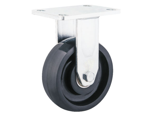 8mm Top Plate King Pinless(anti-collision) Heavy Duty Caster With MC Nylon wheel-Fixed