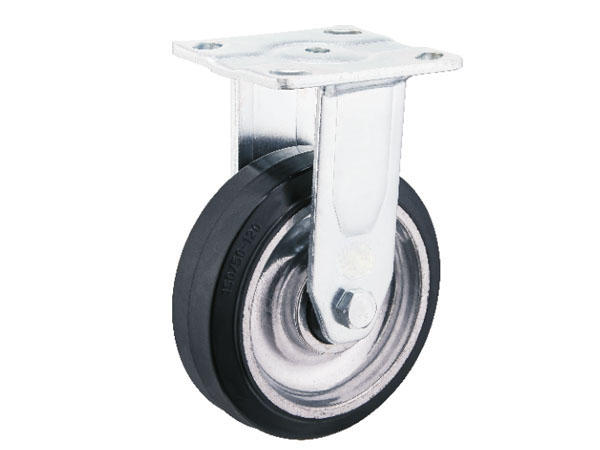 A6重型（橡胶系列）6公厘铝芯橡胶轮-固定