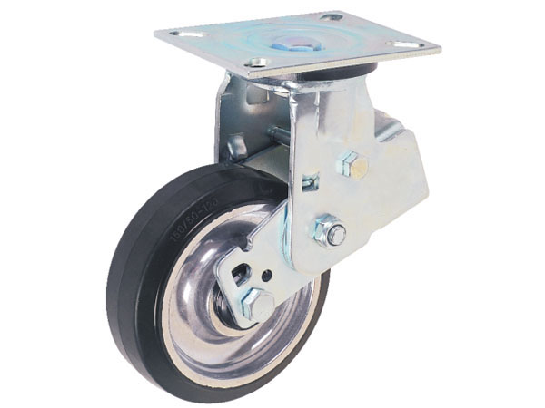 A16重型（防震系列）防震实芯铝芯橡胶轮-平底活动